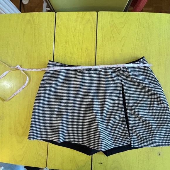 vintage skirt check gingham print with shorts underneath - Picture 4 of 5
